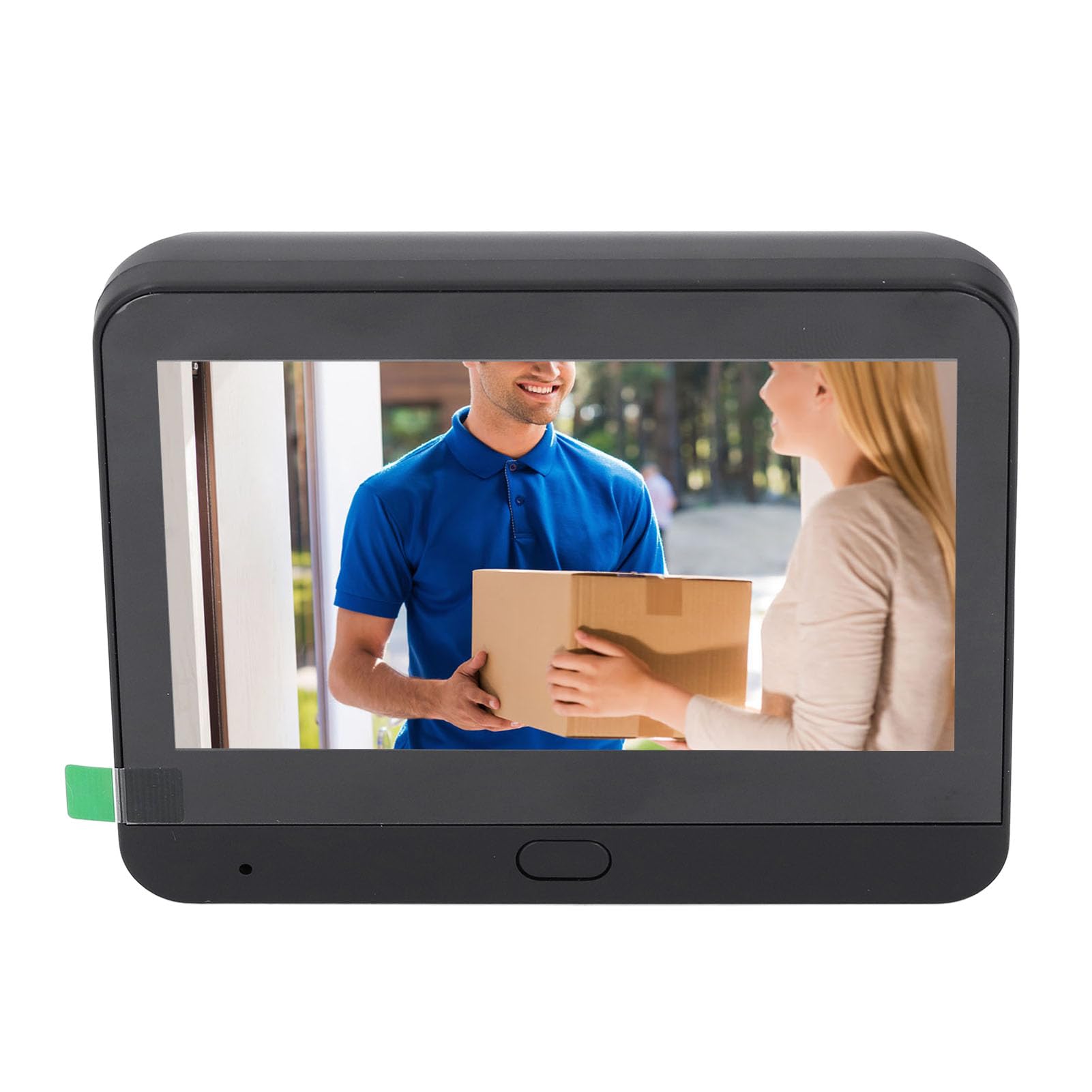 Srliya Timbre Visual Inteligente 1080P, 120 Grados, Pantalla a Color de 4,3 Pulgadas, Cámara de Vídeo Digital, Visor de Puerta Inalámbrico, Detección PIR