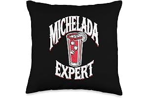 Michelada Expert Cerveza Cocktail Spicy Camaron Throw Pillow