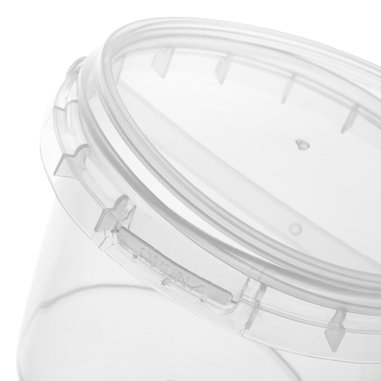 30 PCS 10 OZ Clear Plastic Bucket with Lids and Handle, Ice Cream Tub Containers, Round Plastic Pail Container, Freezer Food Storage Containers, Storage Containers for Snacks Food Fruit 3