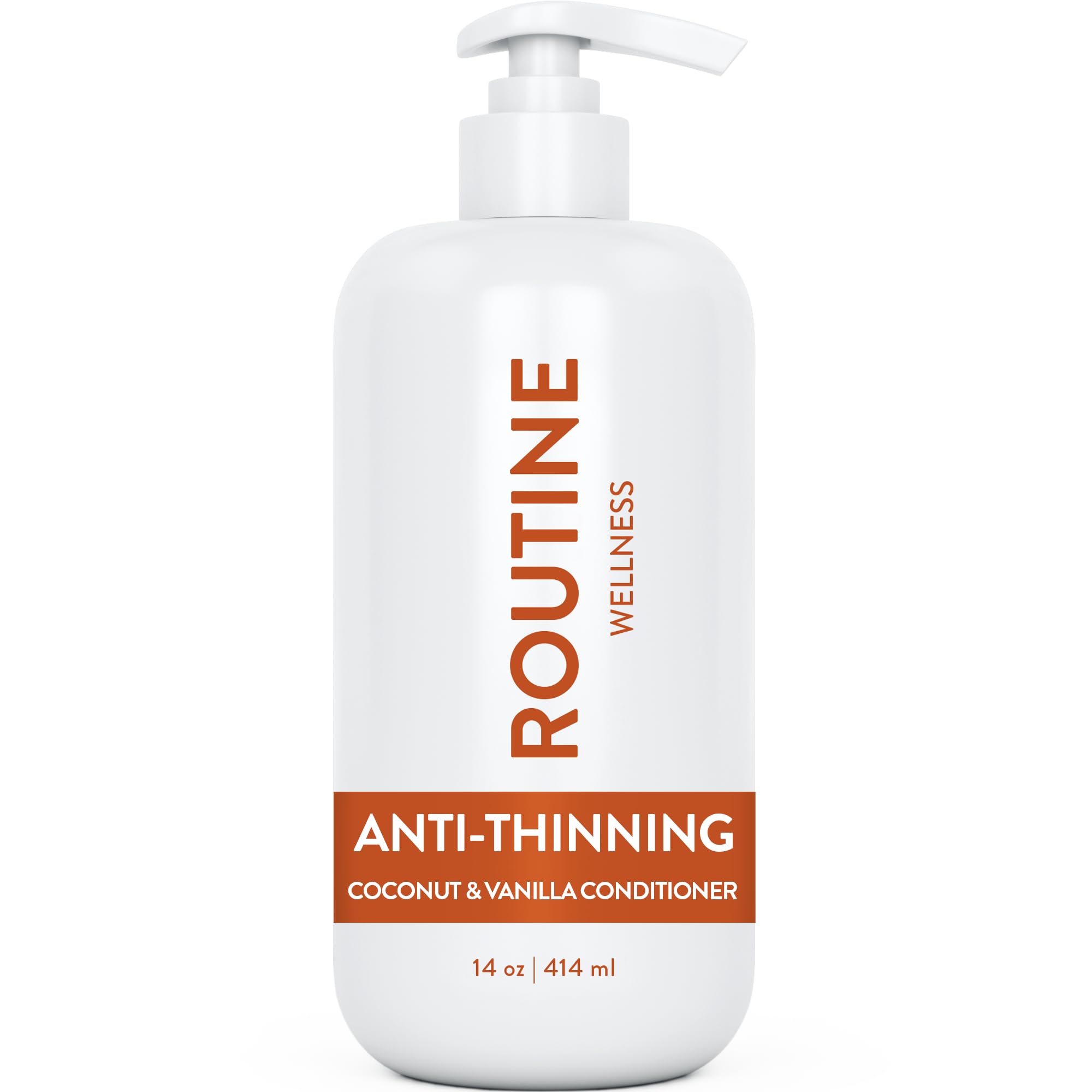 Routine Wellness Anti-Thinning Deep Conditioner for Thinning Hair - DHT Blocker for Hair Loss in Men & Women - Promotes Healthy Hair - Coconut & Vanilla 14oz