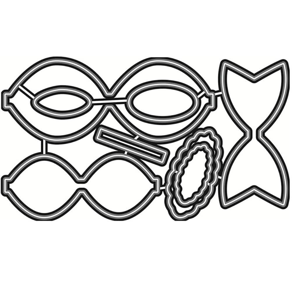 Lot De 3 Matrices De Découpe En Métal Pour La Fabrication De Cartes, Le Nœud Papillon, Le Bricolage, Le Scrapbooking, L'album Décoratif, Le Gaufrage, Les Cartes, Les Loisirs Créatifs