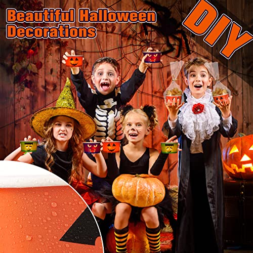 Yungyan 60 Stück Halloween-Leckerli-Snackbecher, 266 ml, Halloween-Eisbecher, Geist, Kürbis, Papierschalen, Trick or Treat Einweg-Suppenschalen für Eisbecher, Joghurt, Halloween-Partyzubehör – Bild 6