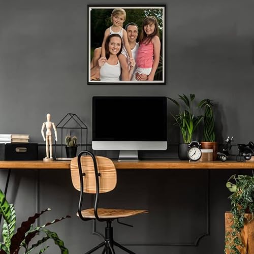 Miniatura 3 de RMSGOZO Kits de pintura de diamantes de plantas emisoras de luz 5D, kit de arte de cristal redondo con rosas moradas sexy para adultos y niños, para