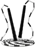 Corda de Pular Segmentada Profissional - Corda de Nylon Antienroscamento para Adultos e Crianças, Design Antiderrapante, TPE Resistente ao Frio, Ideal para Fitness, Freestyle e Iniciantes (2.8m)