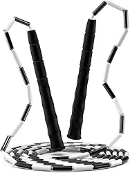 Corda de Pular Segmentada Profissional - Corda de Nylon Antienroscamento para Adultos e Crianças, Design Antiderrapante, TPE Resistente ao Frio, Ideal para Fitness, Freestyle e Iniciantes (2.8m)