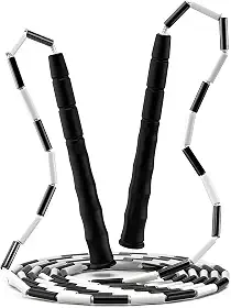 Corda de Pular Segmentada Profissional - Corda de Nylon Antienroscamento para Adultos e Crianças, Design Antiderrapante, TPE Resistente ao Frio, Ideal para Fitness, Freestyle e Iniciantes (2.8m)