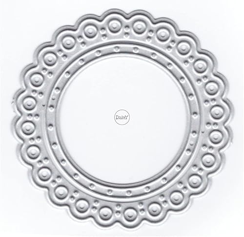 Miniatura 7 de DzIxY Troqueles de corte de metal de forma redonda para kit de fabricación de tarjetas, papel de gofrado, troqueles, plantillas de máquina de