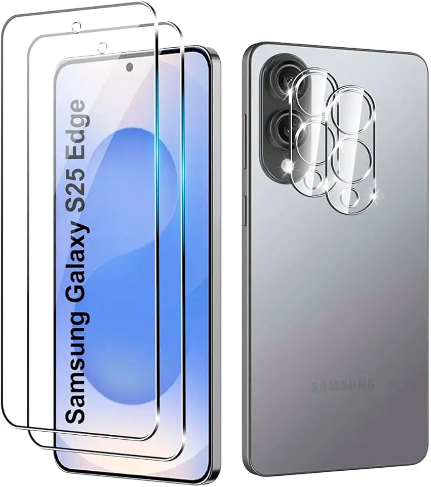 FIT IT Película 5D 9D Hd Premium para Samsung Galaxy S25 Edge + Película Protetora Lente Câmera