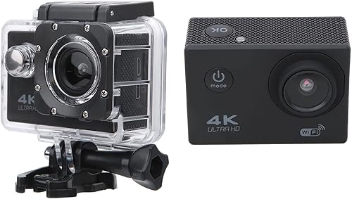 Miniatura 6 de PUSOKEI Cámara de acción WiFi, 1080P 12MP bajo el agua 98.4ft impermeable 140 gran angular detección de movimiento cámara deportiva con soporte de