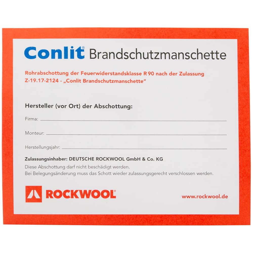 Rockwool Conlit Brandschutzmanschette D=90 mm