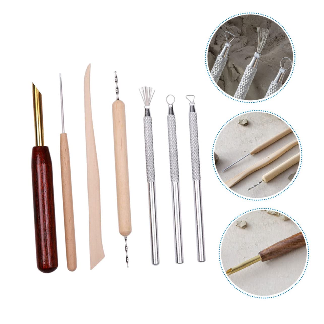 Angoily Juego De 3 Herramientas Para Esculpir Arcilla Para Trabajar Tallar Forma Tallar Para Empezar Hornear Arcilla Herramientas Modelar Kit Versátil Para Esculpir