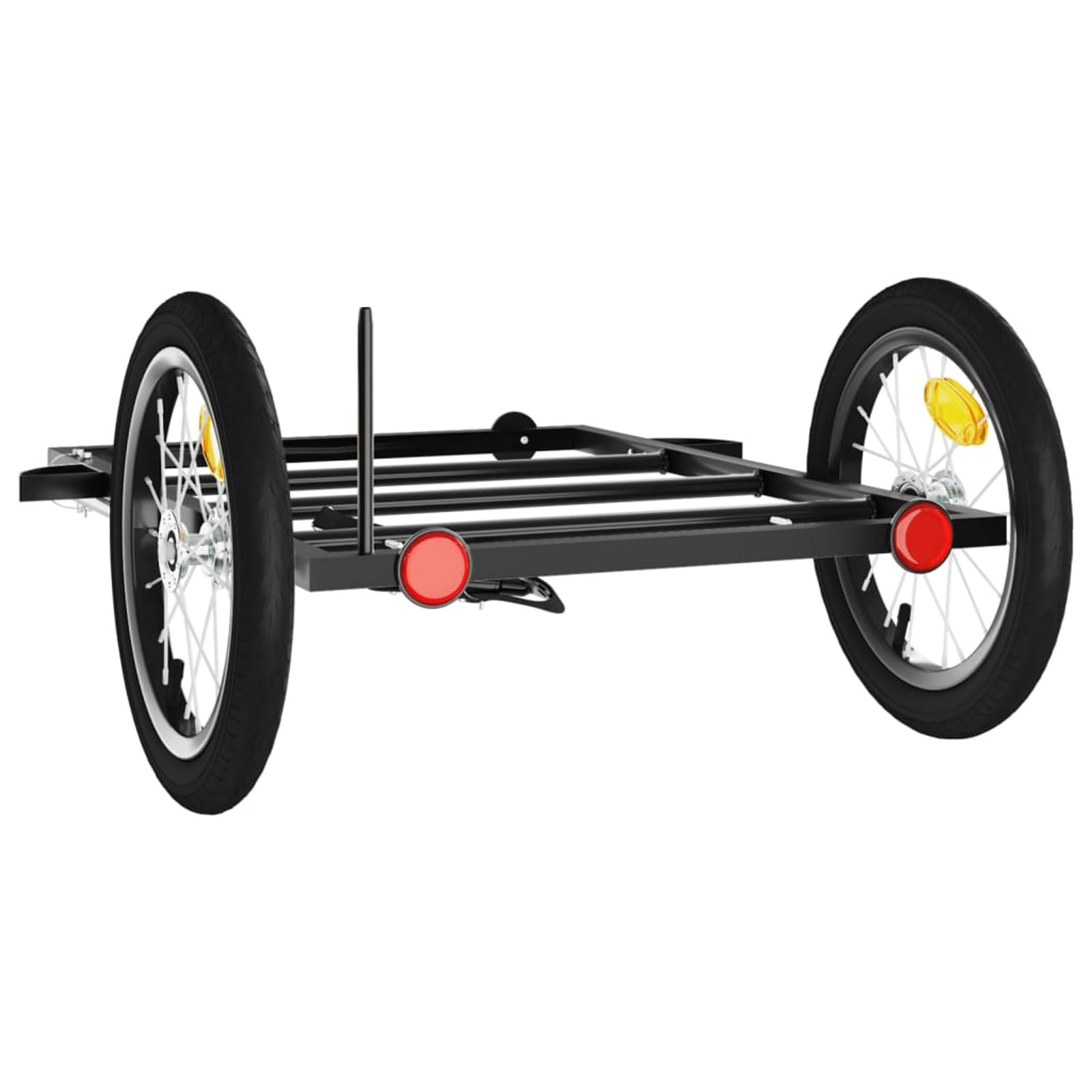 Fahrradanhänger Schwarz 126x63x34 cm Eisen, Fahrrad Anhänger, Lastenanhänger, Handwagen, Fahrrad-lastenanhänger, Lastenfahrrad - 94205