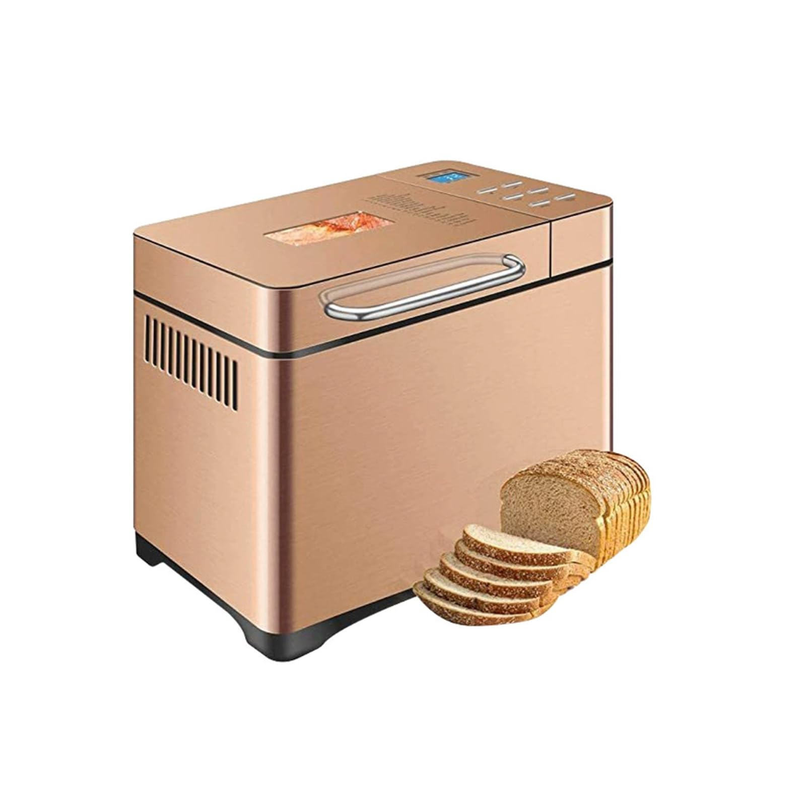 Máquina De Pan con Dispensador De Frutas Y Frutos Secos, Reserva De 15 Horas, Amasado Y Fermentación Automático, Máquina Amasadora Antiadherente. B