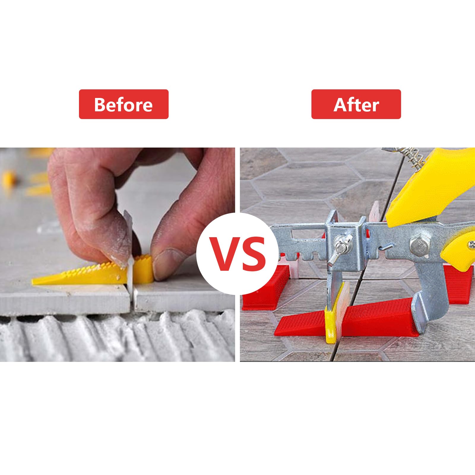 Sistema Livellamento Piastrelle - 500 Linguette 2mm + 100 Cunei + Pinza, Per Pavimenti E Pareti - Foto 4