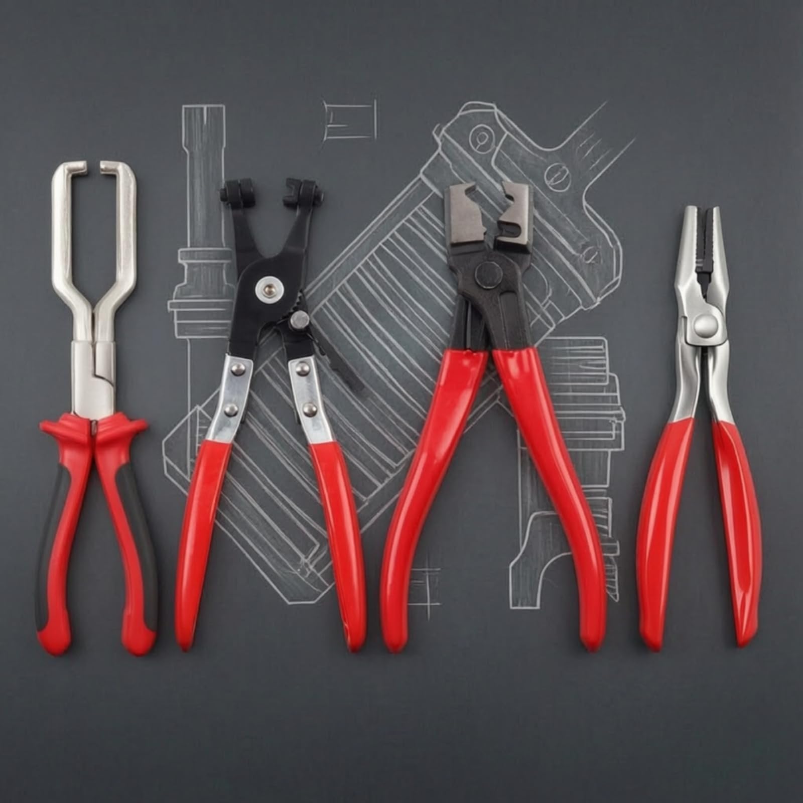 4 Pezzi Strumento di Rimozione Delle Fascet Metallo Utensili Comode Utensile per Meccanici, Officina