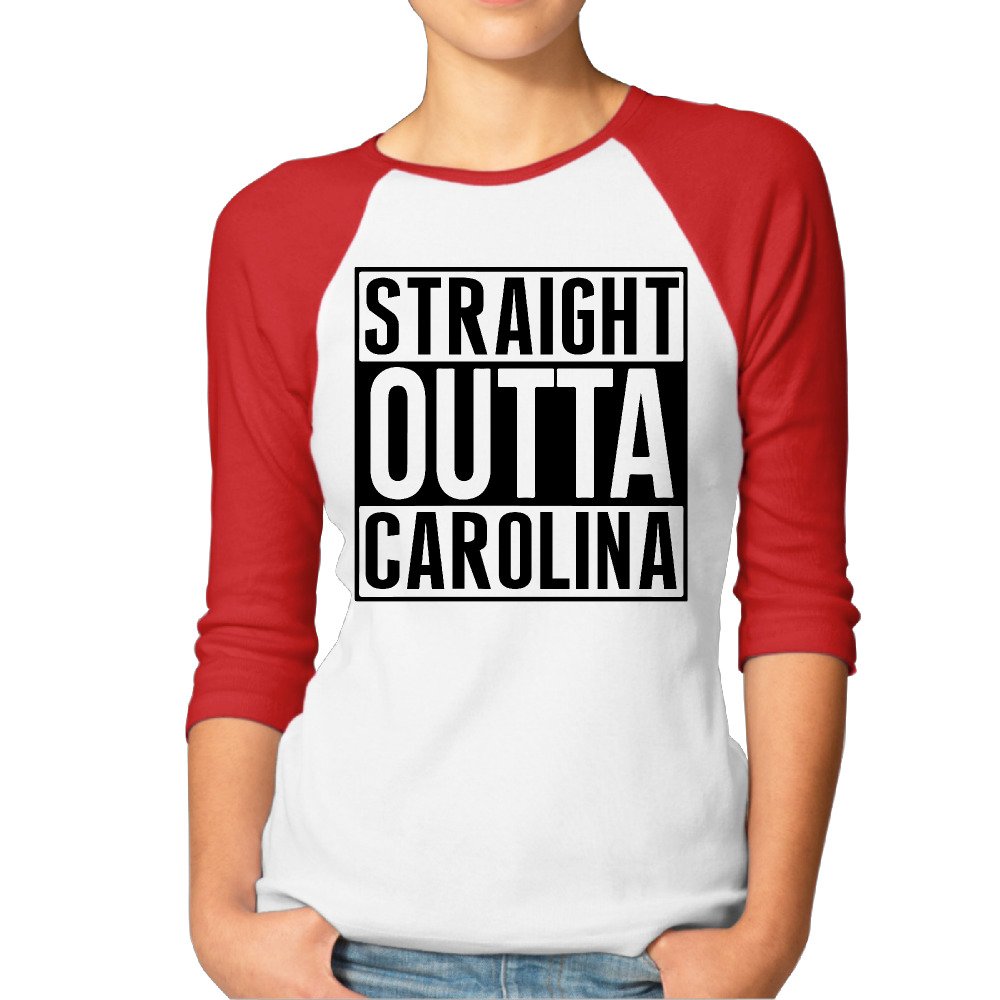 CGCG Stor Straight Outta Carolona Women's 3/4 Sleeve Raglan Shirt