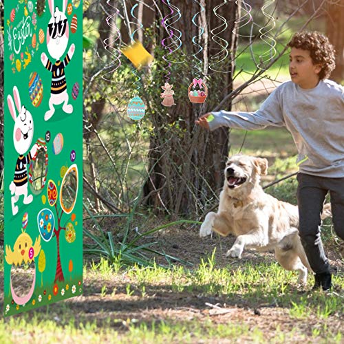 LOPOTIN Ostern Wurfspiel Kinder Spielzeug für Draußen Osterhase Wurf Spiele Werfen Spiel Easter Toss Spiel Outdoor… – Bild 3