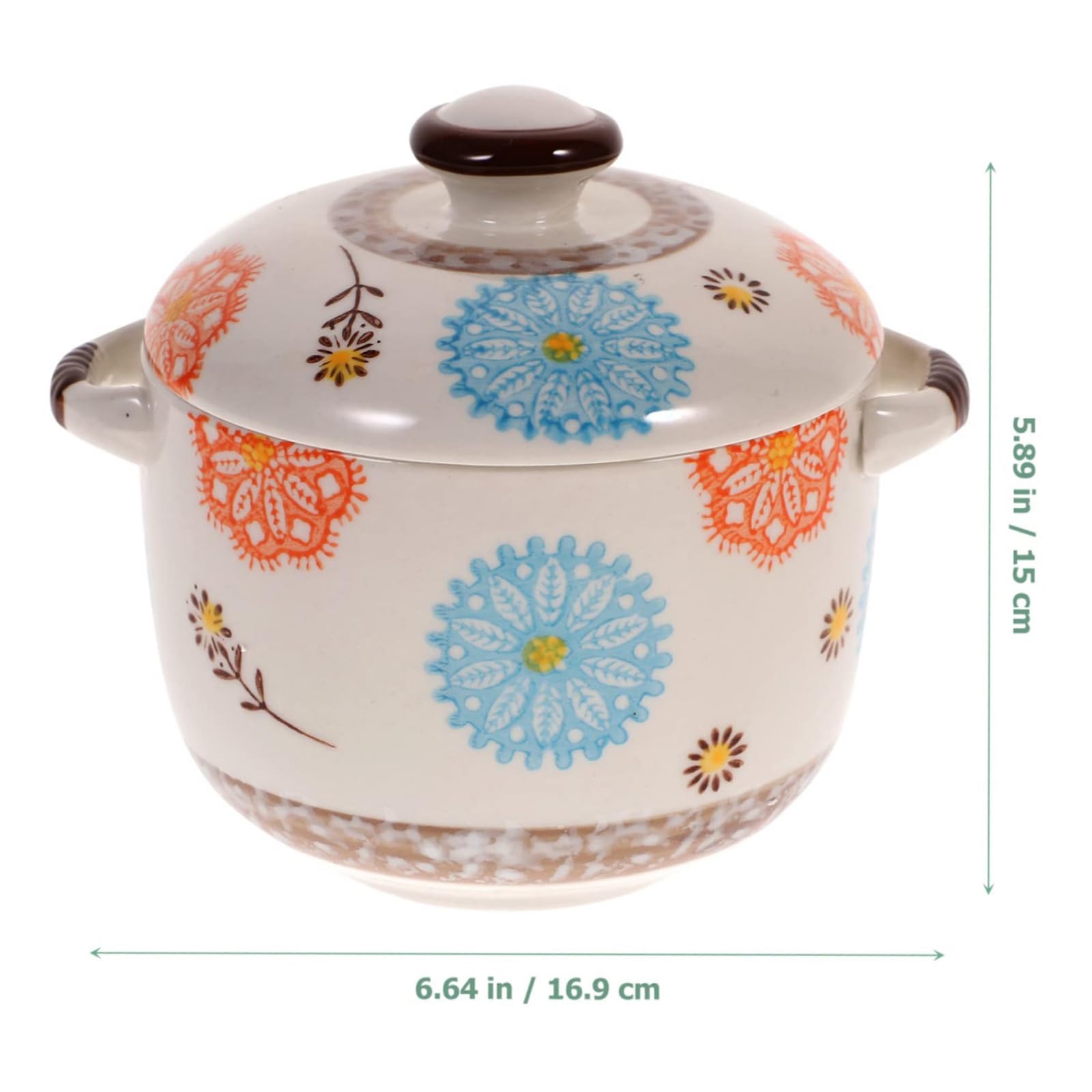 Kubek do zupy z pokrywką, ceramiczna miska do gotowania na parze i