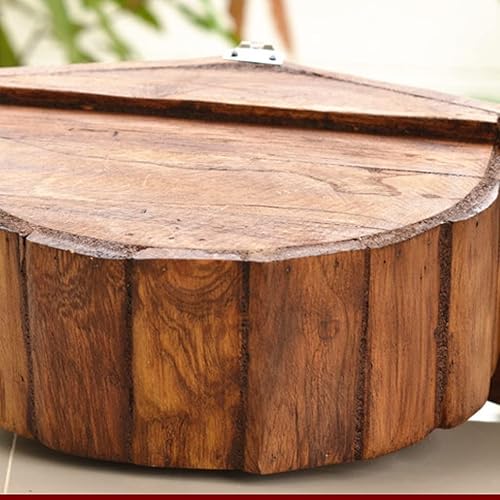 Miniatura 6 de Buzón de madera maciza buzón de villa europea para exteriores impermeable buzón creativo para recibir correo en la entrada de The Garden Villa