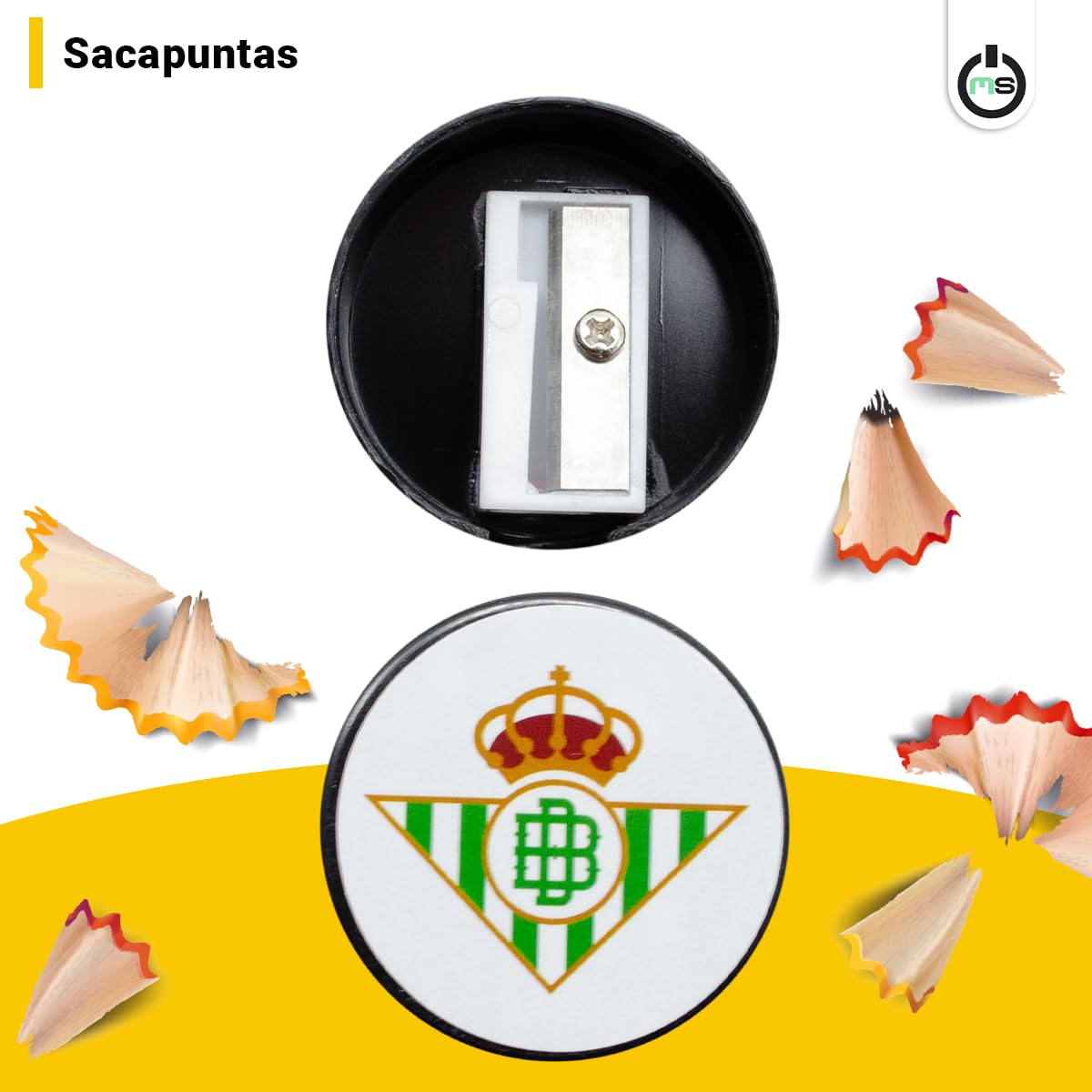 Pack Regalo Escolar Infantil Real Betis Balompié | Set de Papelería Oficial del Betis con Lápices, Goma y Sacapuntas | Material Escolar Verde y Blanco | Regalo Ideal para Niños y Aficionados