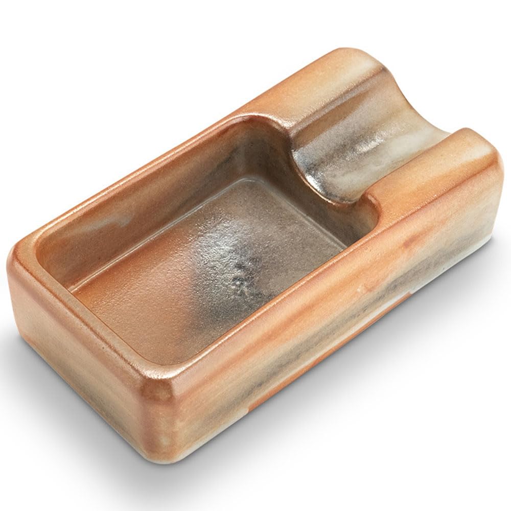 Posacenere per sigari in ceramica da uomo, portatile, per esterni e interni, per patio, casa, ufficio e sala fumatori