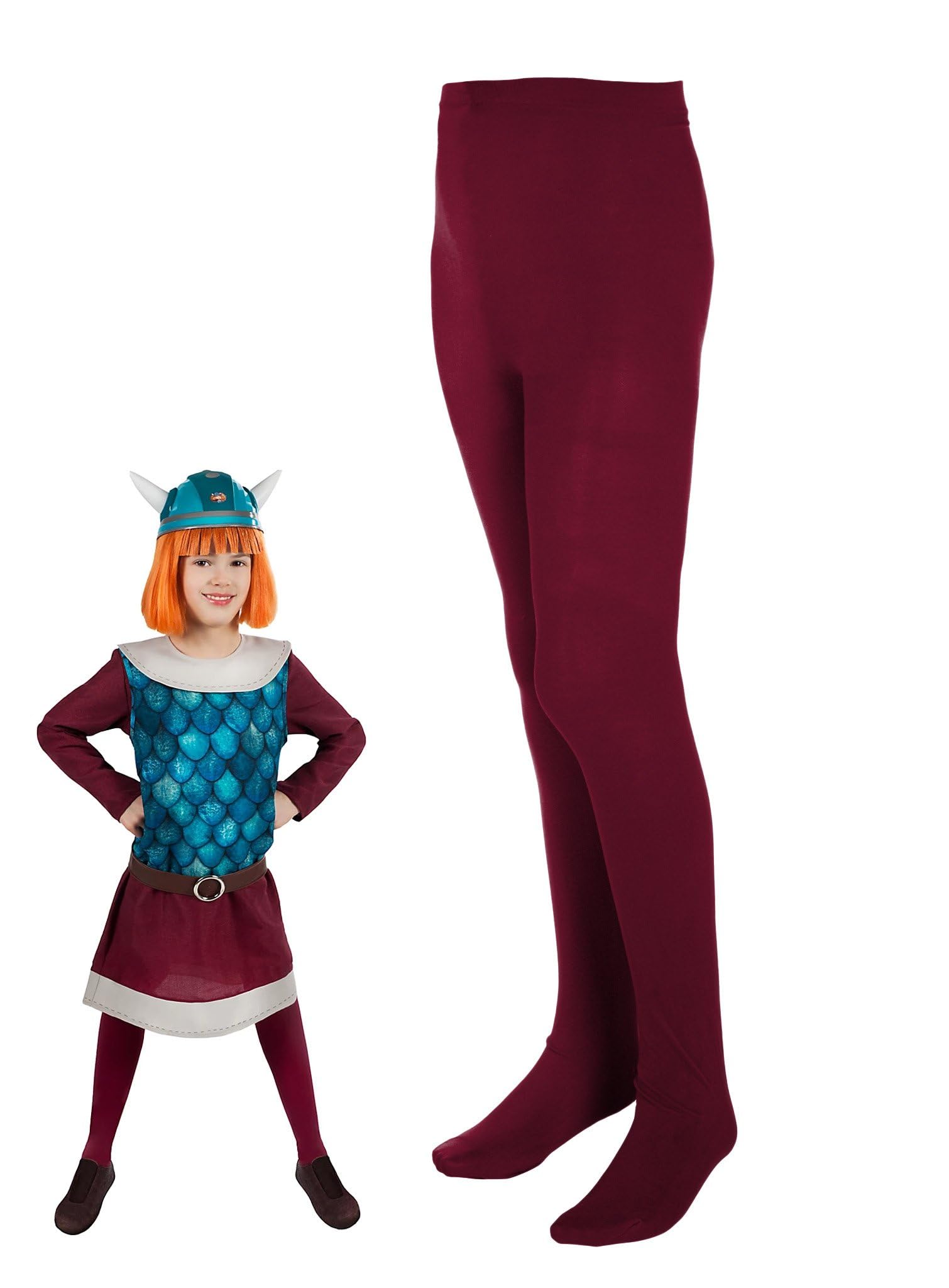 Angenster Matilda-Kostüm Für Kinder – Inkl. Kleid, Künstliche Augenbrauen & Leggings (Größen 110-150)