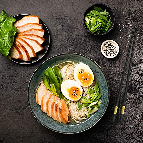 image for YUESUO 10 Pairs Reusable Chopsticks Dishwasher Safe,9.5 Inch Fiberglas