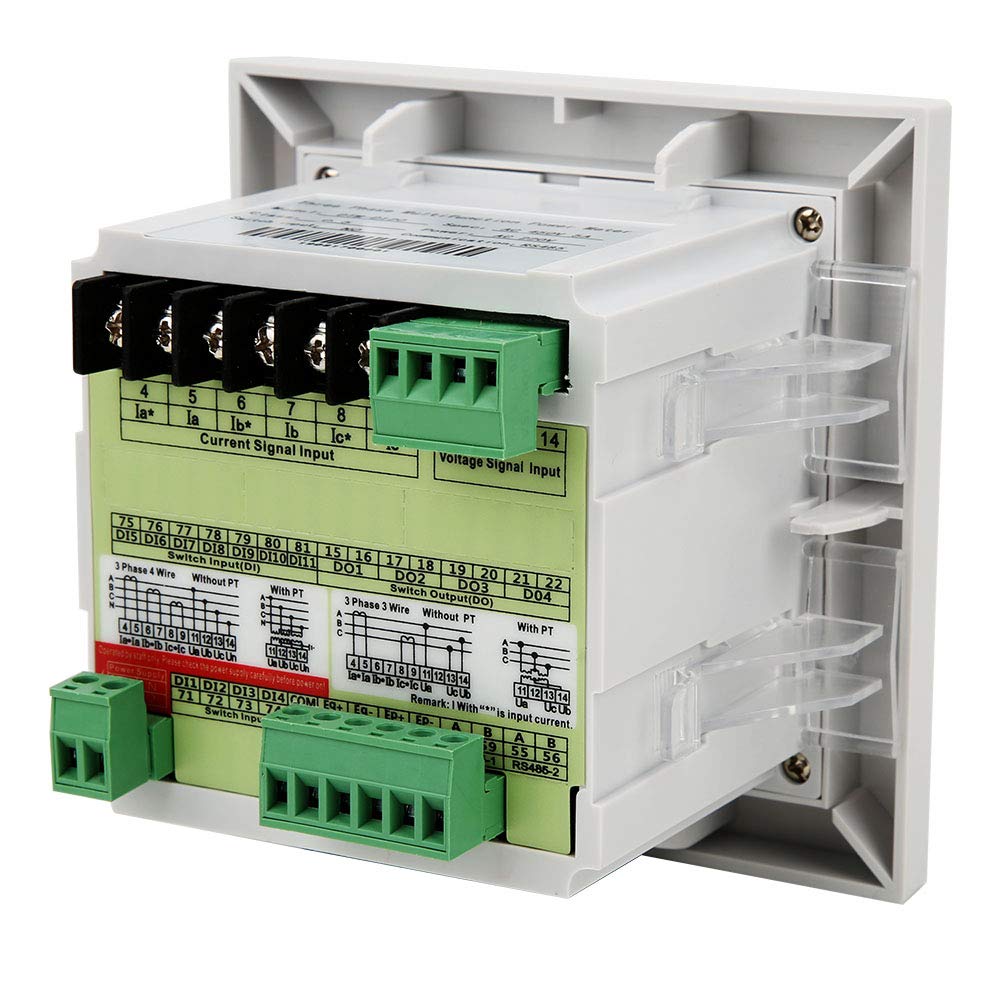 Medidor de Energía Eléctrica DTM-D120 Medidor de Potencia Multifunción de Alta Precisión para Sistemas de Gestión de Energía AC220V 1 Unidad
