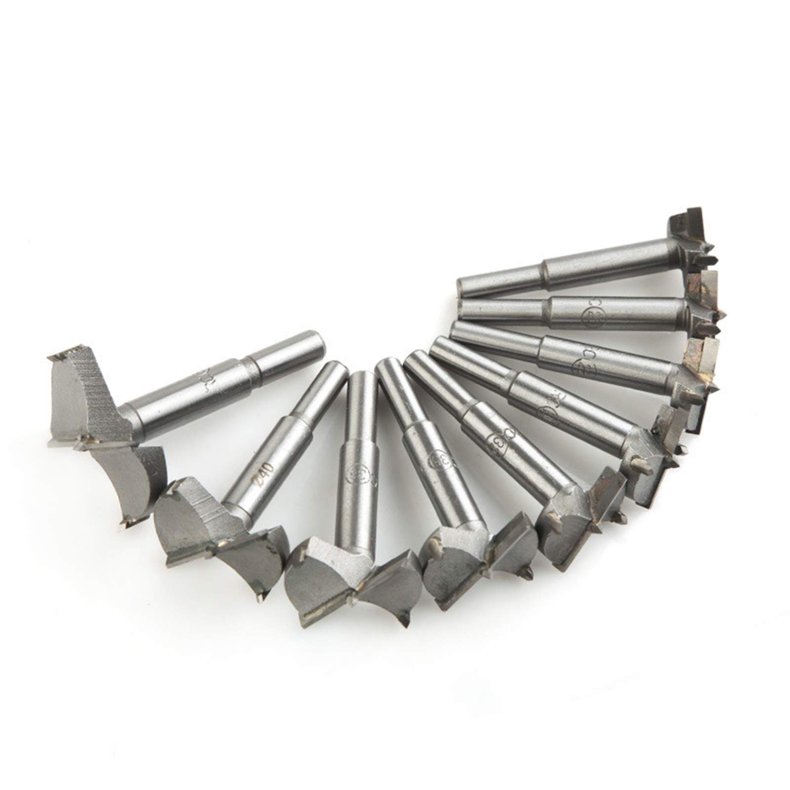 Juego de 20 brocas Forstner de carburo de tungsteno autocentrantes para carpintería de 14-50 mm