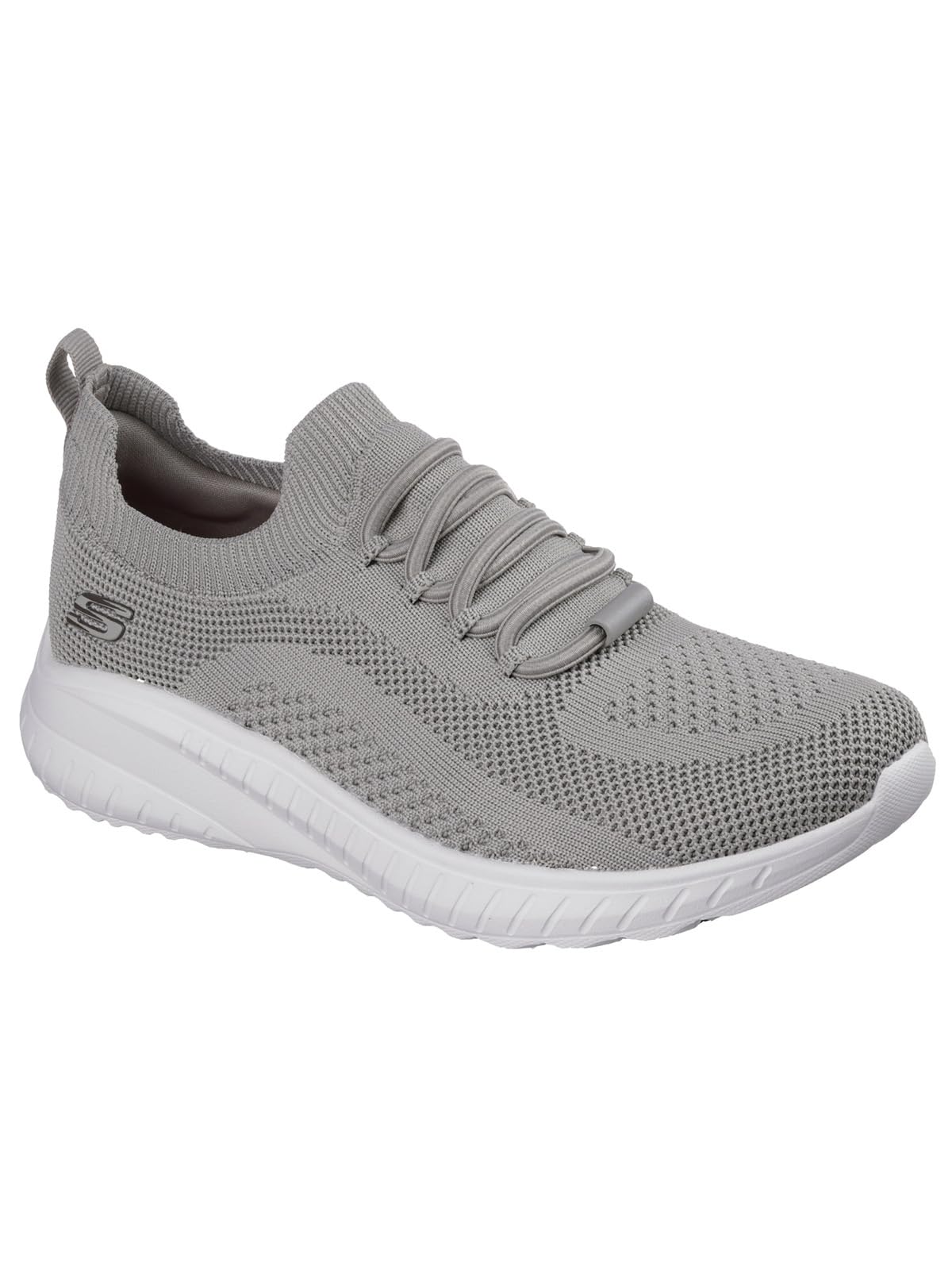 Skechers Women's Squad Chaos Sr Work Shoes, Taupe Textile, 5.5 UK