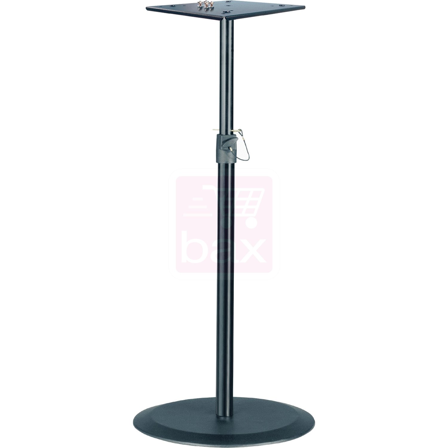 K&M 24050-511-55 240/5 Microphone Pole Mounting Arm and Clamp for Two Mics - Black