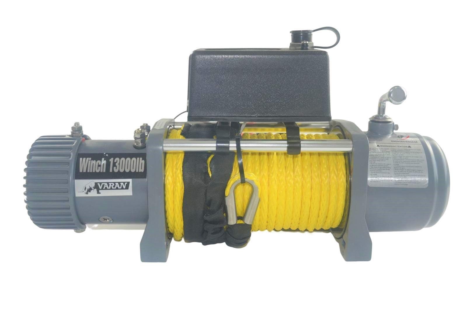 Treuil électrique 12 V 5900 kg 4800 W Treuil avec corde synthétique Longueur 27 m Ø 9 mm