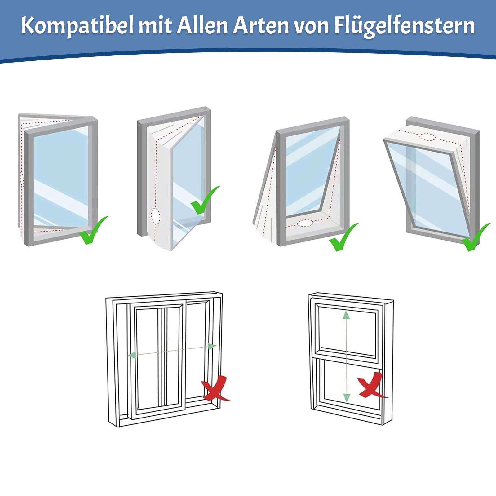 400 cm de aire acondicionado para ventanas con puños, universal para ventanas batientes y aire acondicionado, juego de sellado portátil para climatizadores móviles y secadoras de ropa