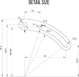 E Bike Torque Arm Set, Heavy Duty Universal, M14, Electric Bicycle E Bike Rear Axle, 6mm Thick, Made from Stainless Steel, Suit 1000W 2000W 3000W Motors. - 6