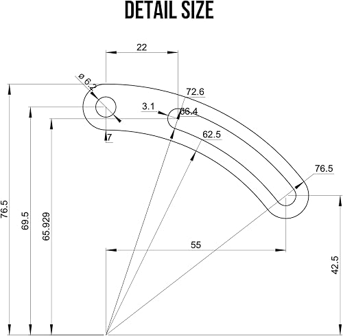 E Bike Torque Arm Set, Heavy Duty Universal, M14, Electric Bicycle E Bike Rear Axle, 6mm Thick, Made from Stainless Steel, Suit 1000W 2000W 3000W Motors. - 6