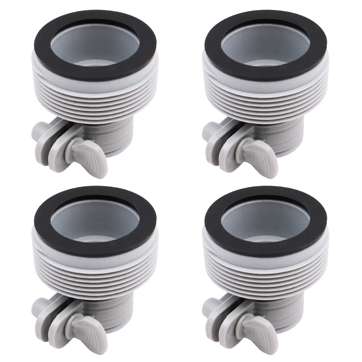 Wangcl Hose Conversion Adapters Kit To Upgrade Filter Pumps And Saltwater System 1.25" To 1.5" Type Hose Adapters For Intex Pool （4 Pack）