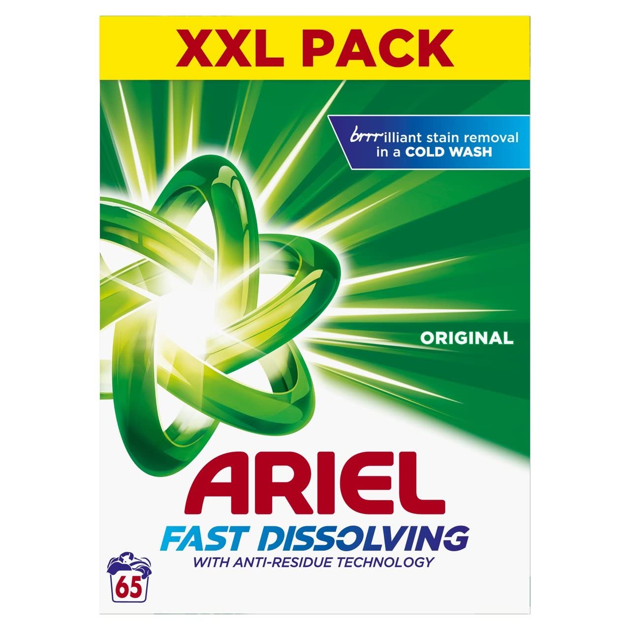 Ariel Detersivo in polvere 4,225 kg, 65 lavaggi, originale