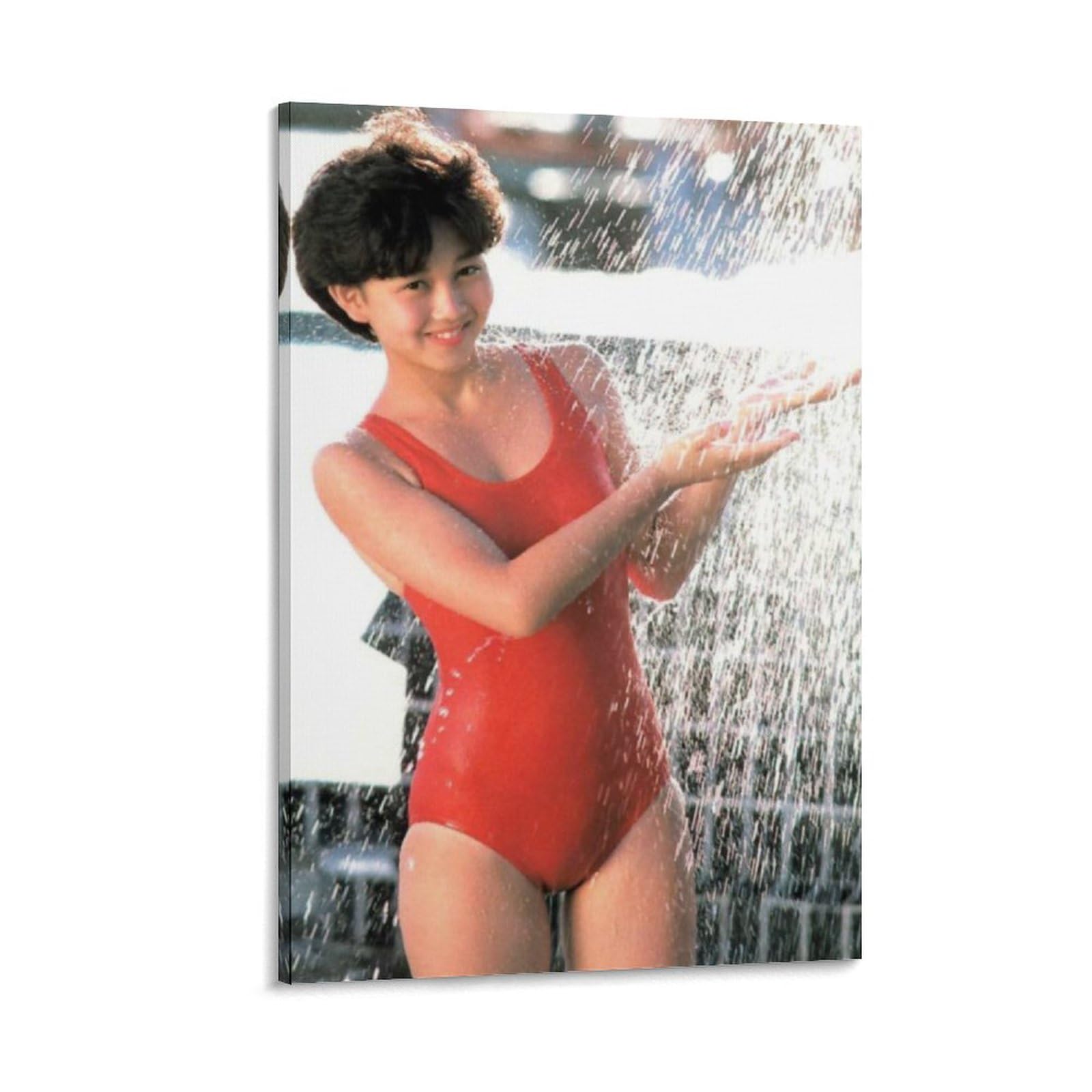 浅香唯　布ポスター Amazon.co.jp: 浅香唯 歌手 若い頃 レトロ4 ポスター クール
