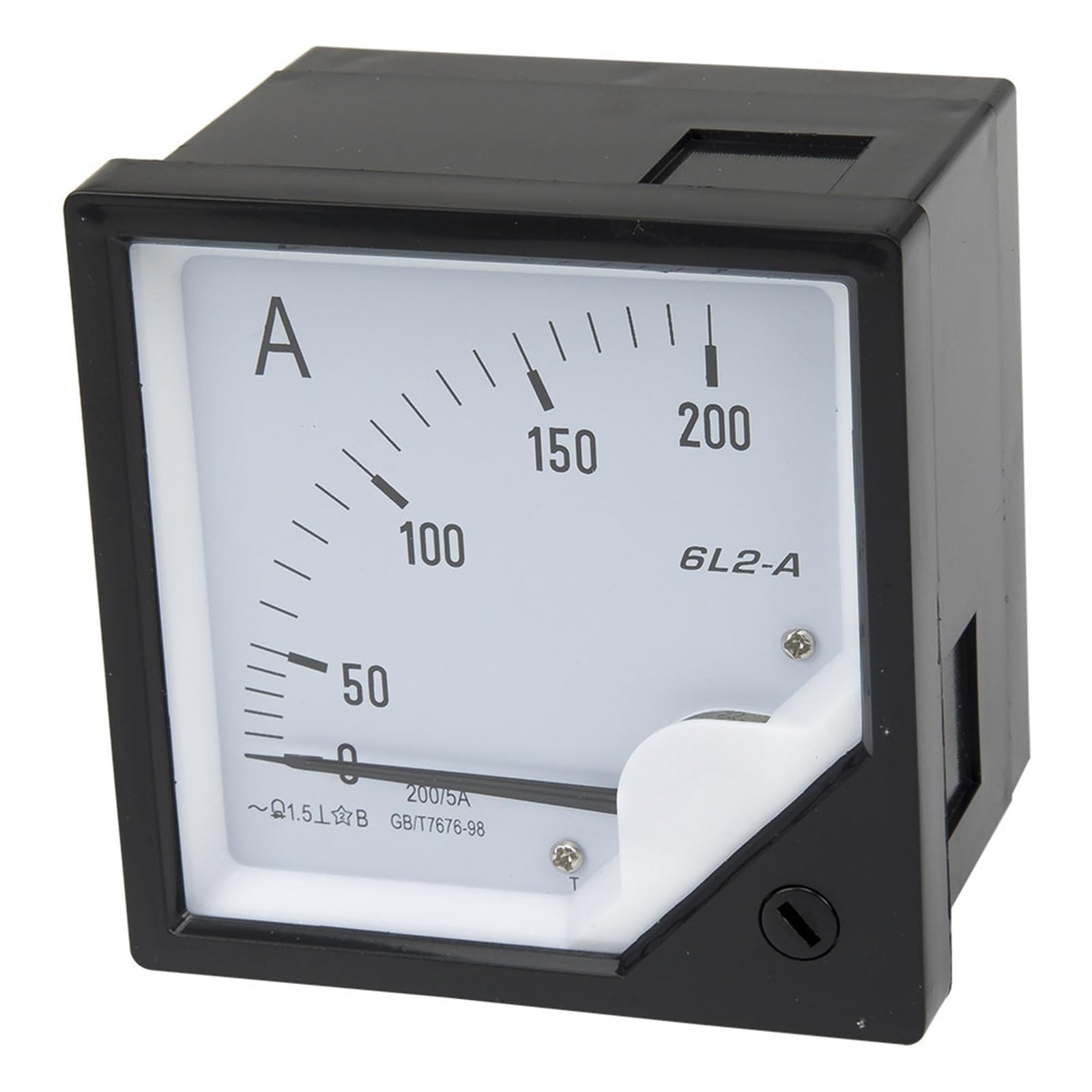 6L2 6L2-A Pointer Ammeter Analog Meter 80mm X 80mm Size Need Matched Mutual Inductor 100/5A 150/5A 250/5A 50-500/5A 1Pcs(400A)