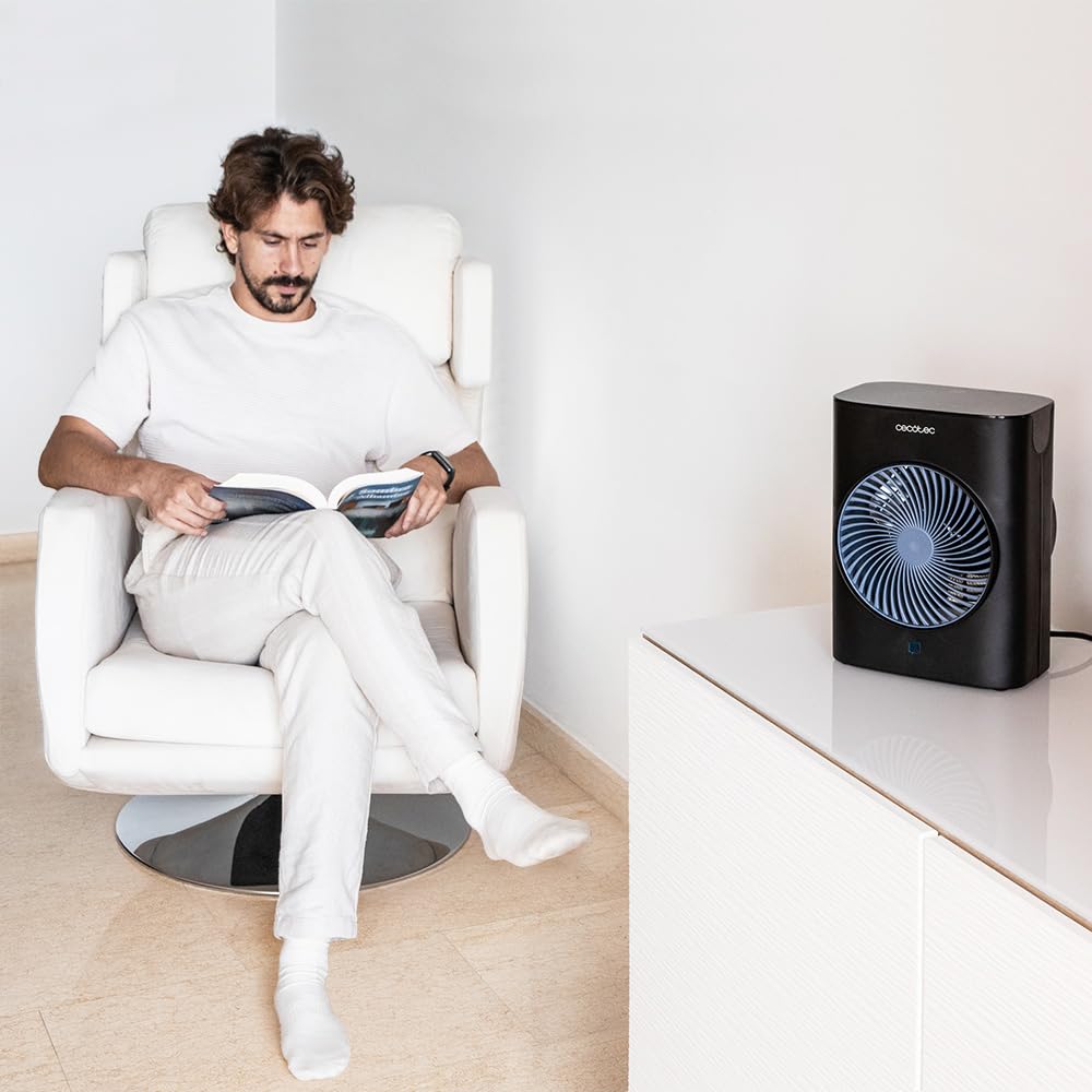 Cecotec Riscaldatore ReadyWarm 2070 Max Force Smart Black. Termoventilatore, 2000 W, 2 Livelli di Potenza, 3 Modalità di Funzionamento, Display LED e Telecomando