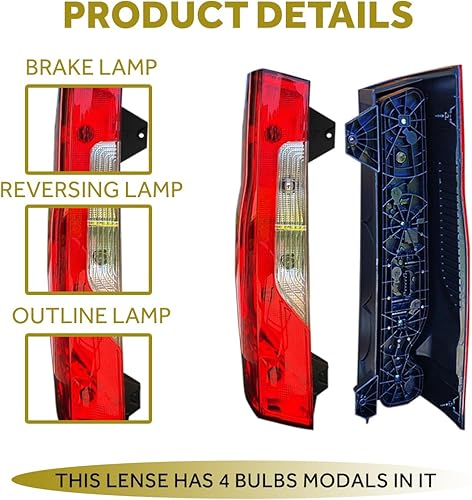 Miniatura 2 de Compatible con luces traseras Mercedes Sprinter W907 910 con bombillas 2019-2021 (lado izquierdo)