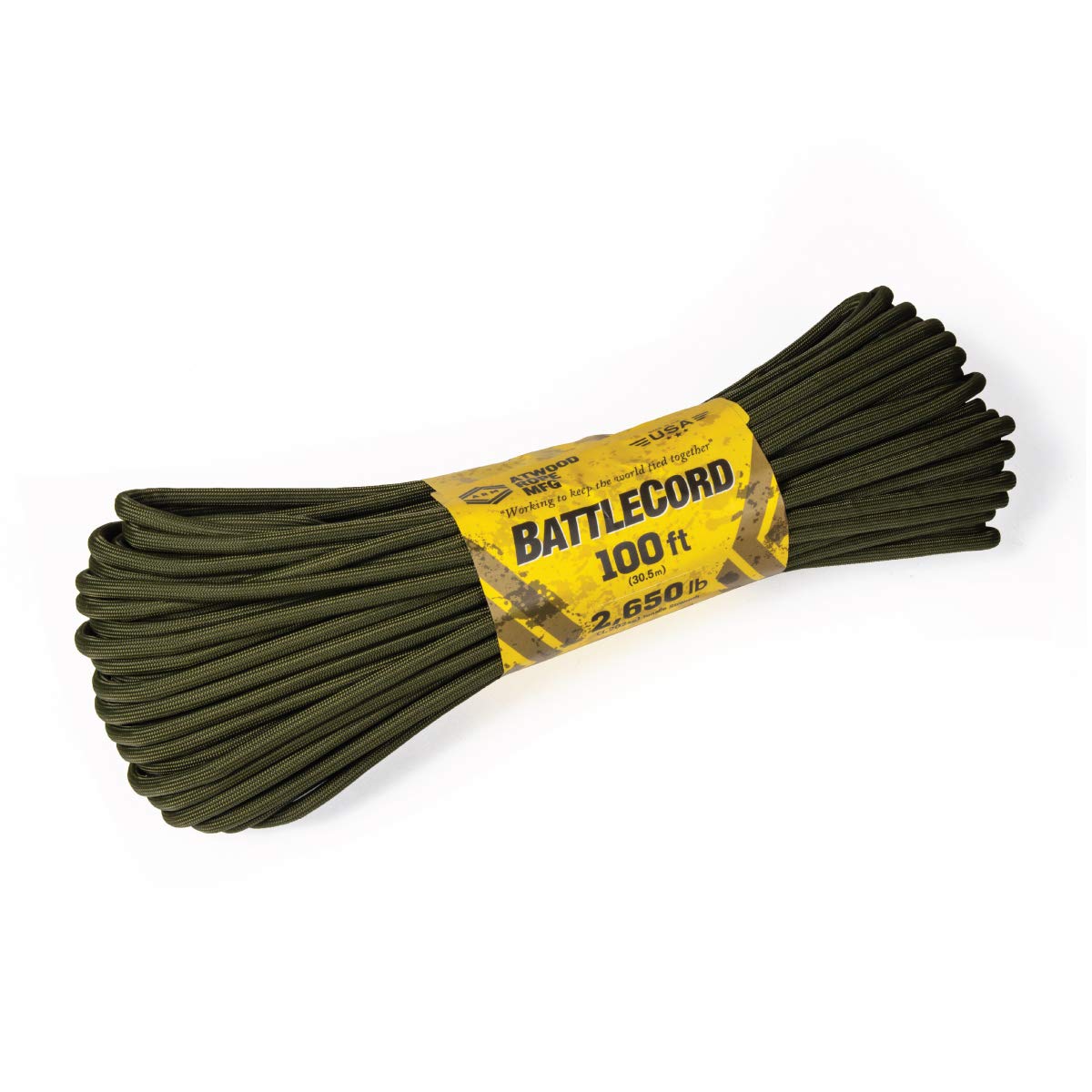 Atwood Rope MFG 5.6MM BattleCord - 2650lb Tensile Strength (Woodland, 50)