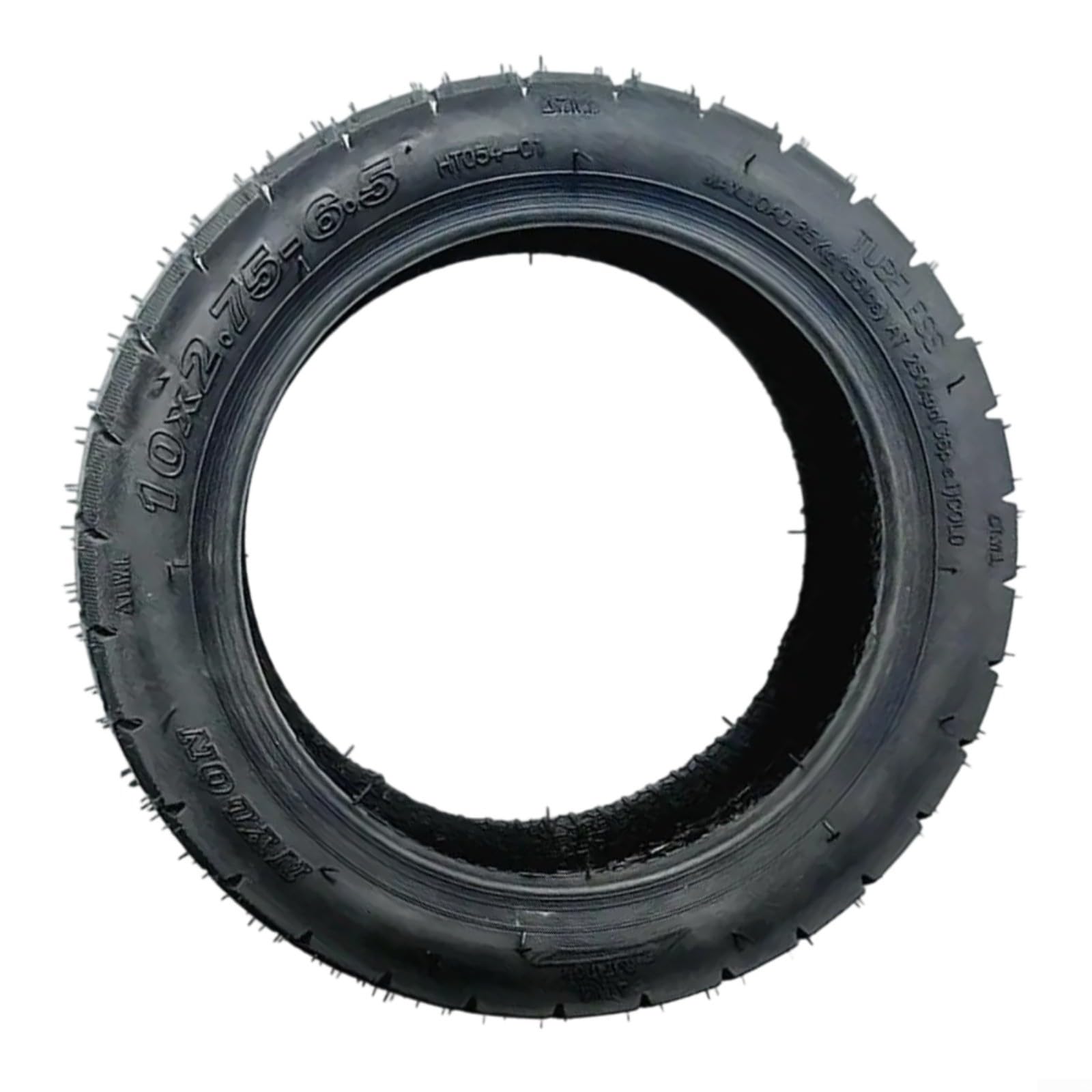 Pneumatico senza camera d'aria 10 pollici per scooter elettrico 10 x 2.75-6.5 pneumatico in gomma fuoristrada 70/65-6.5 per guida all'aperto modello di trazione migliorata nero