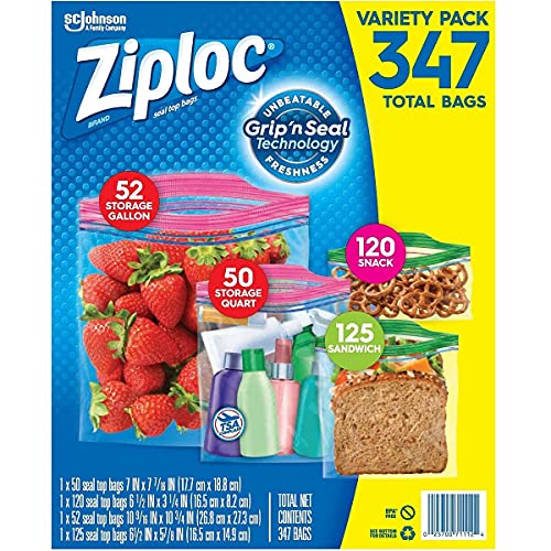 5 gallon ziploc bolsas