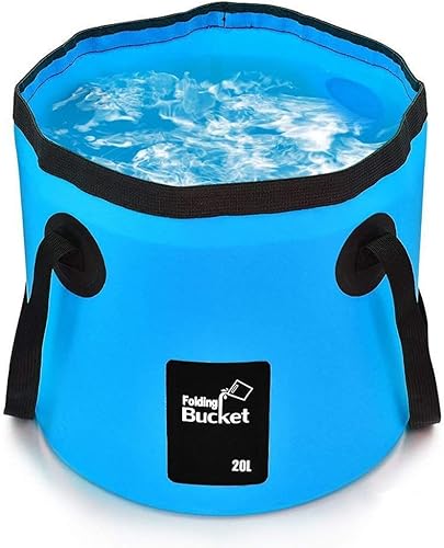 BANCHELLE Contenedor de agua plegable portátil plegable para campamento para viajes al aire libre, senderismo, pesca, lavado de autos, jardinería,