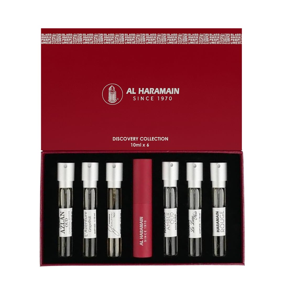 Al Haramain Special Collection Discovery Set x6 10ml | Women Eau de Perfume Spray | Perfume Gift Set for Women | Mini Travel Size Fragrance set