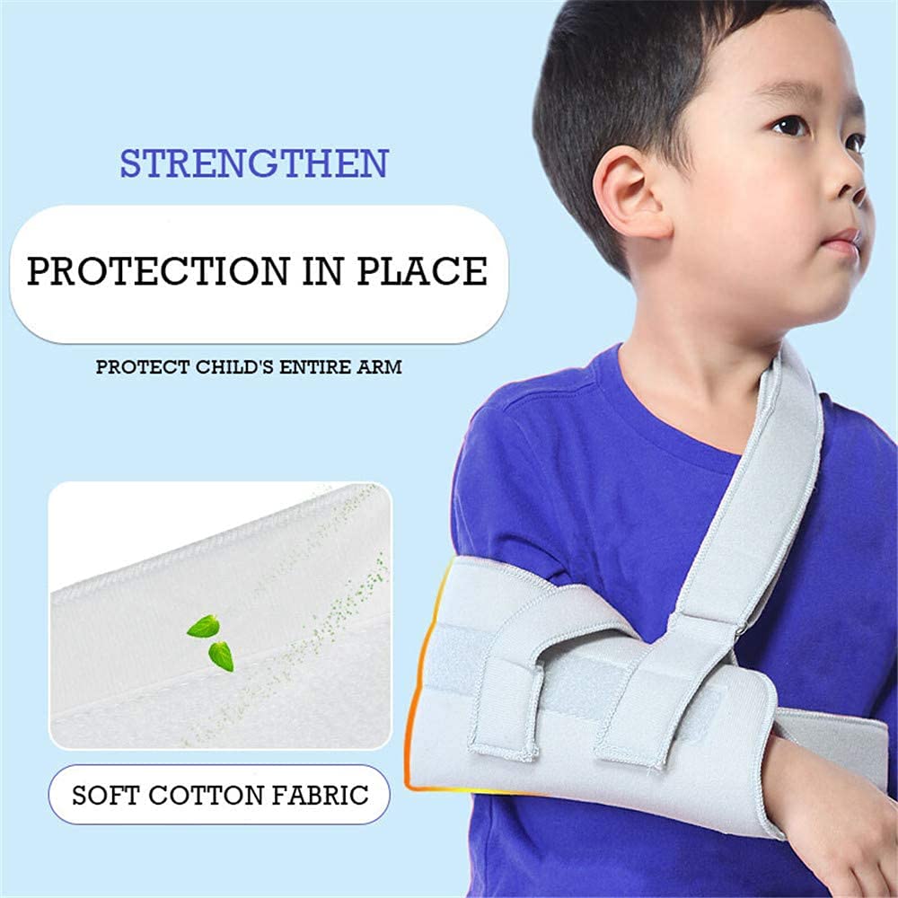 Cabestrillo de brazo para lesiones de hombro Eslingas de brazo para soporte de brazo de muñeca roto Cabestrillo de soporte de brazo para niños, estabilización para antebrazo lesionado Brazal