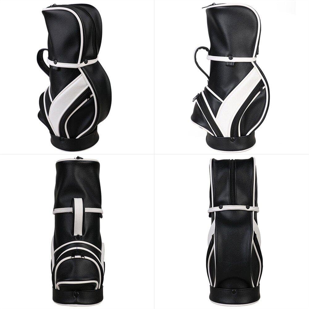 À Vin De Golf, Mini Pochette D'accessoires Multifonctionnels Portables en PU, Sacs Cadeaux pour Bouteilles De Vin pour Golfeurs, Voyages Événements en Plein Air