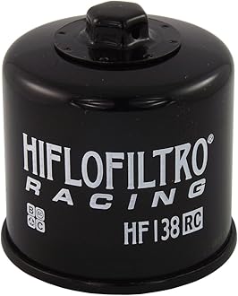 Hiflofiltro HF138RC Oil Filter, Black