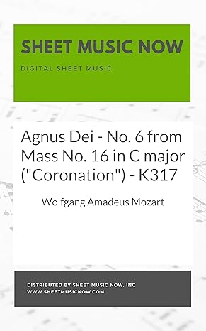 Agnus Dei - No. 6 from Mass No. 16 in C major (